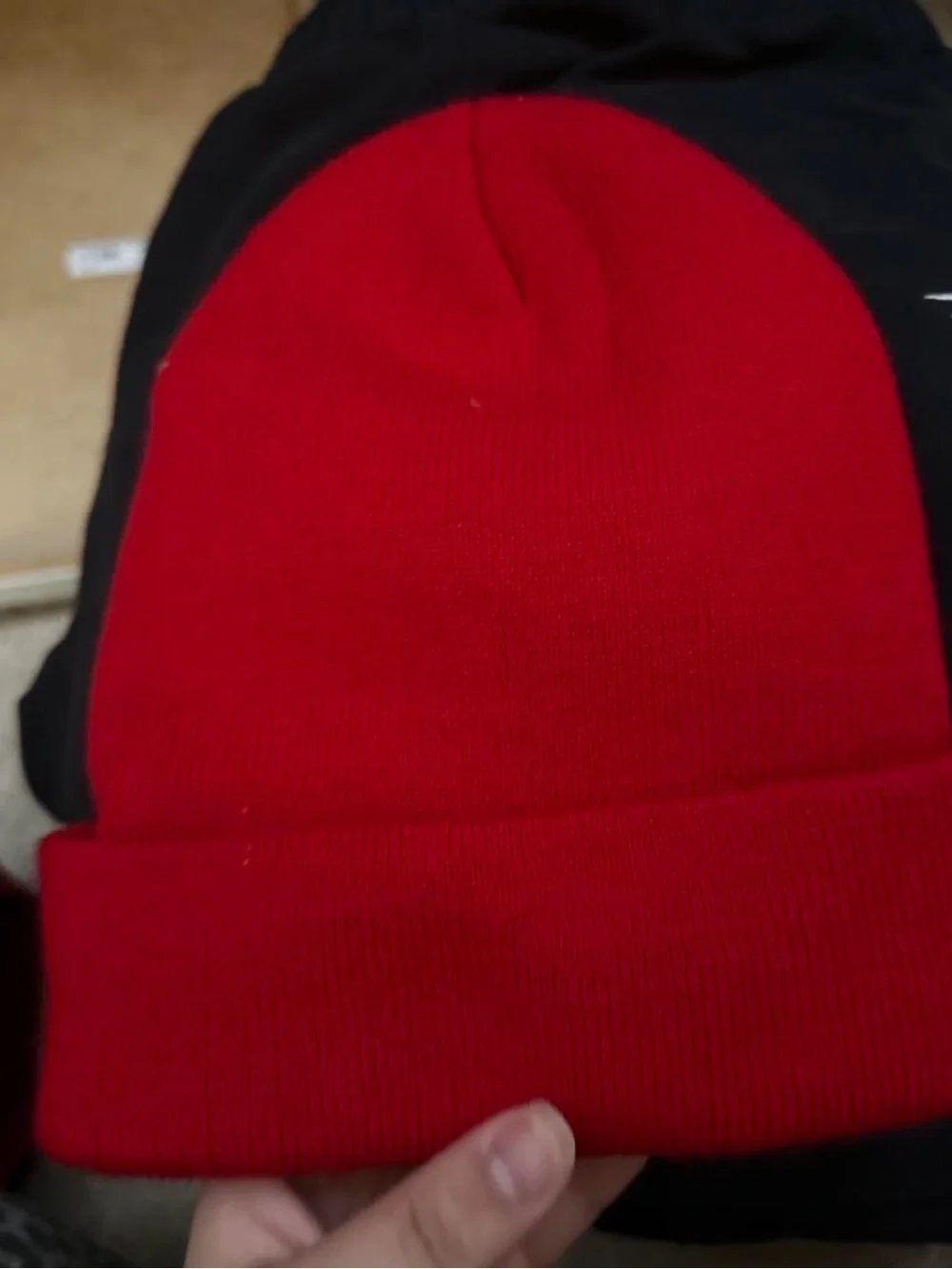 Kids Red Beanie Hat